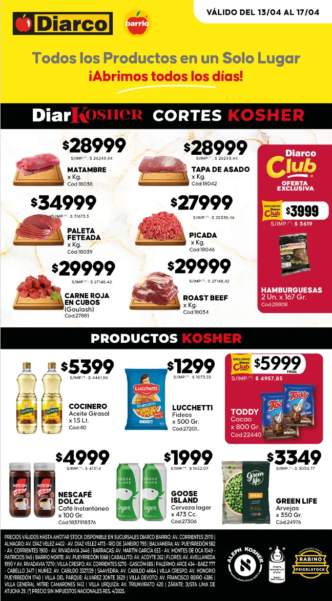 Ofertas de Diarco Ofertas 13 de abril al 17 de abril 2026 - Página 1 del catálogo