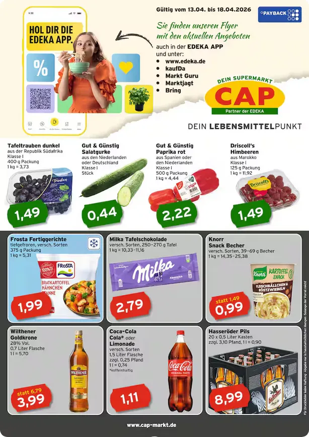 CAP Markt Angebote von 13. April bis 18. April 2026 - Prospekt seite