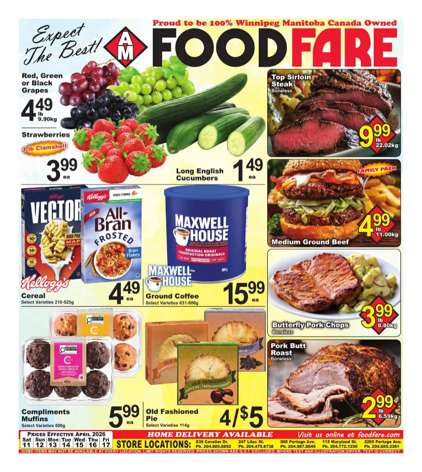 Food Fare Sales from April 11 to April 17 2026 - flyer page 1