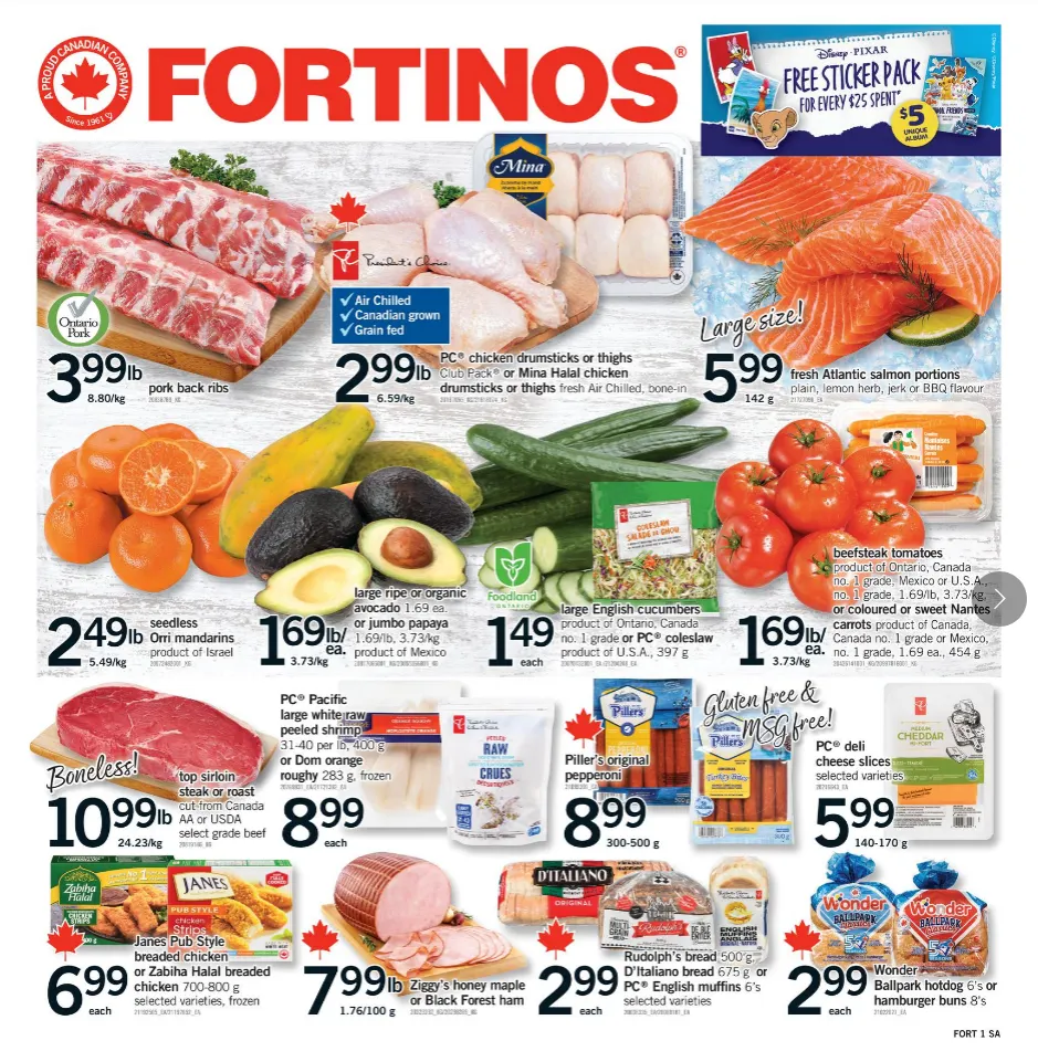 Fortinos Sales from April 9 to April 15 2026 - flyer page