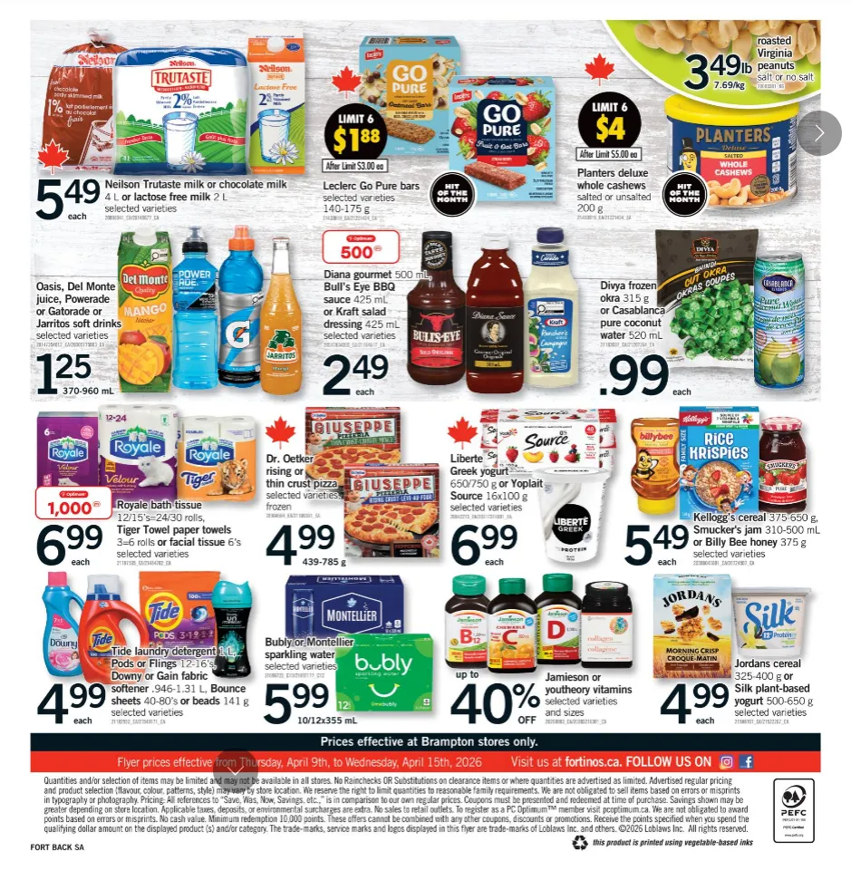 Fortinos Sales from April 9 to April 15 2026 - flyer page 2