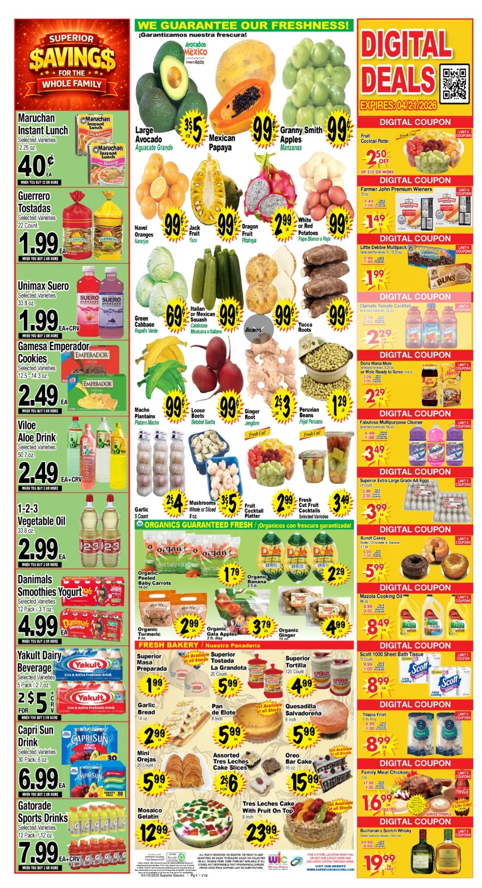 Weekly ad Superior Grocers Sales from April 15 to April 21 2026 - Page 4
