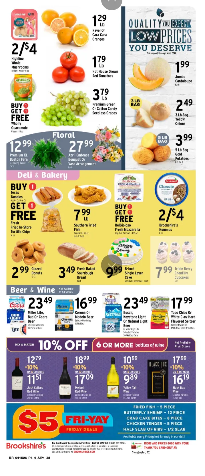 Weekly ad Brookshires Sales from April 15 to April 21 2026 - Page 4
