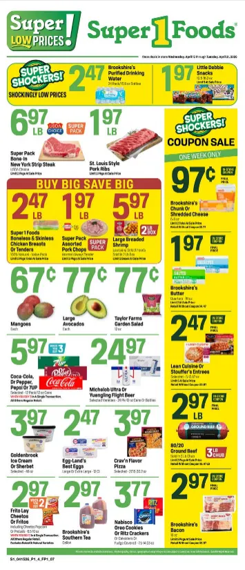 Weekly ad Super 1 Foods Sales from April 15 to April 21 2026 - Page 
