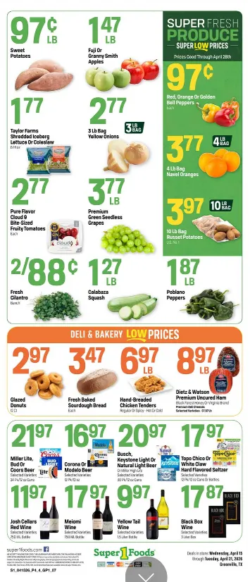 Weekly ad Super 1 Foods Sales from April 15 to April 21 2026 - Page 2