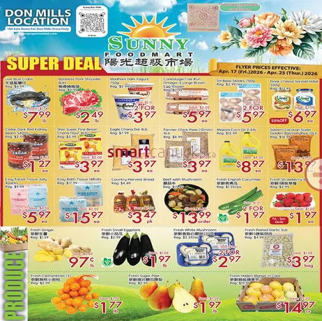 Sunny Food Mart Sales from April 17 to April 23 2026 - flyer page 1