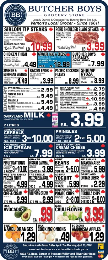 Butcher Boys Sales from April 17 to April 23 2026 - flyer page 1
