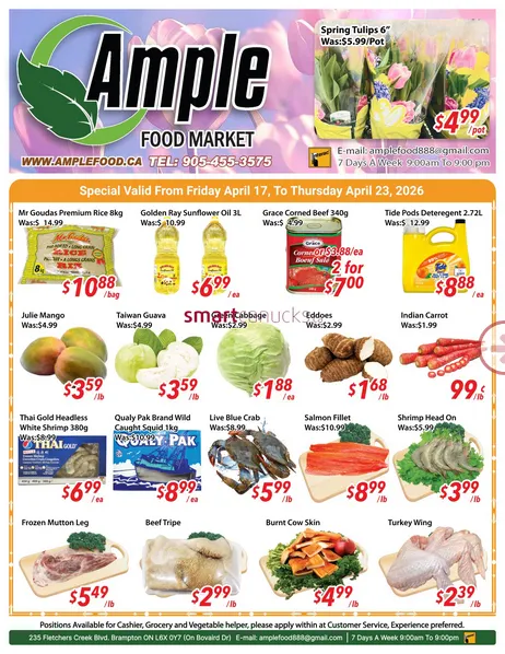 Ample Food Market Sales from April 17 to April 23 2026 - flyer page 1
