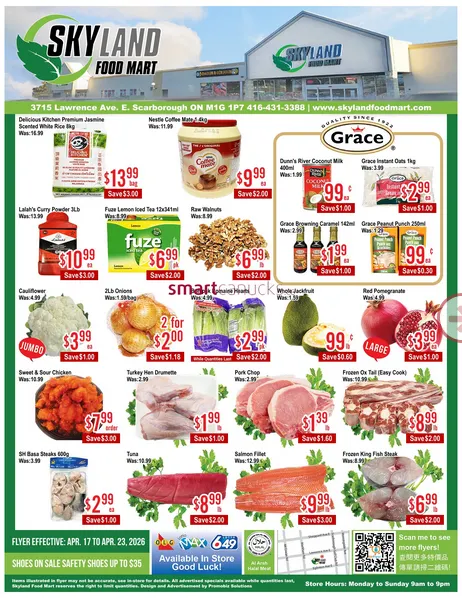 Skyland Foodmart Sales from April 17 to April 23 2026 - flyer page 1
