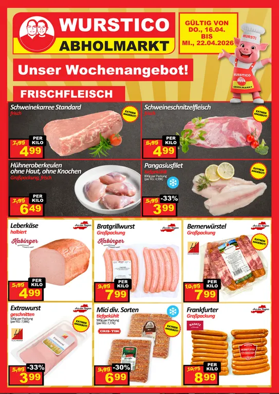  Wurstico Angebote von 16. April bis 22. April 2026 - Flugblätt seite  1