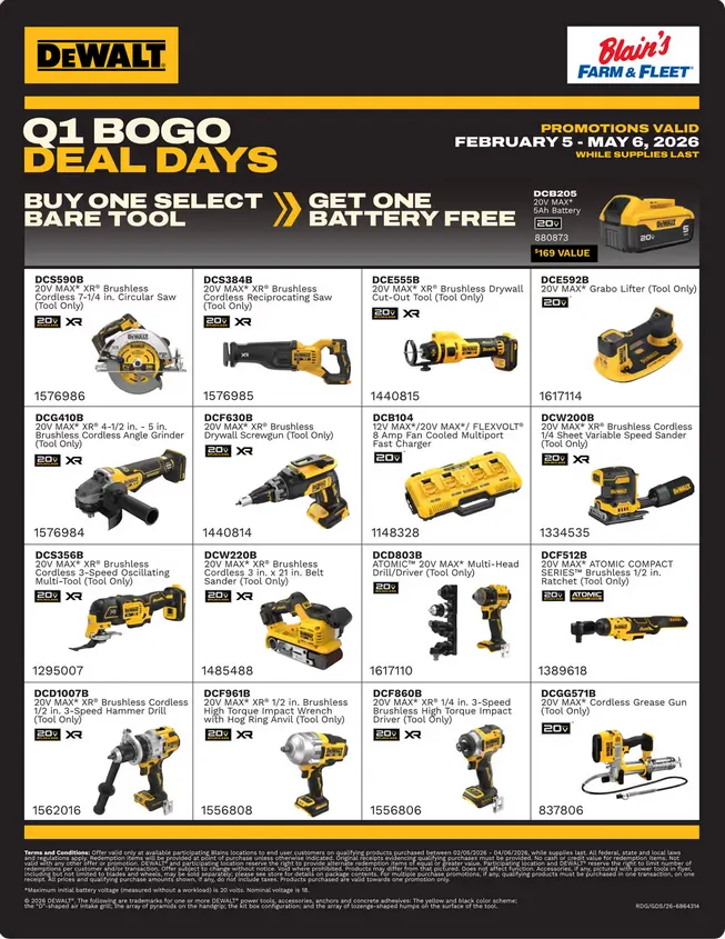 Weekly ad Blain's Farm & Fleet Sales from February 5 to May 9 2026 - Page 1