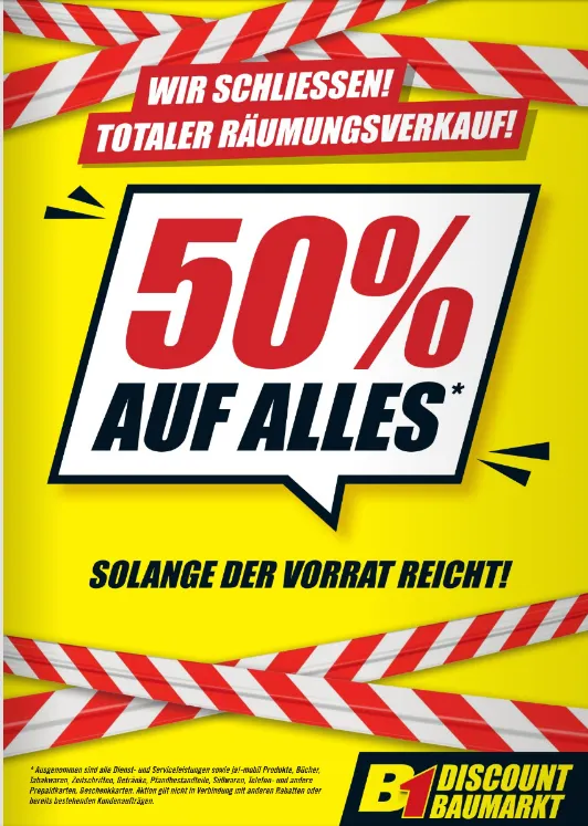  B1 Discount Baumarkt Angebote von 20. April bis 25. April 2026 - Prospekt seite 1