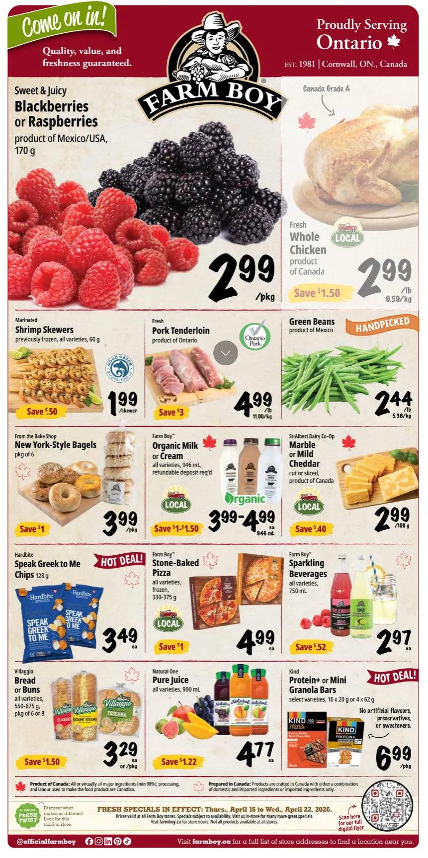 Farm Boy Sales from April 16 to April 22 2026 - flyer page 