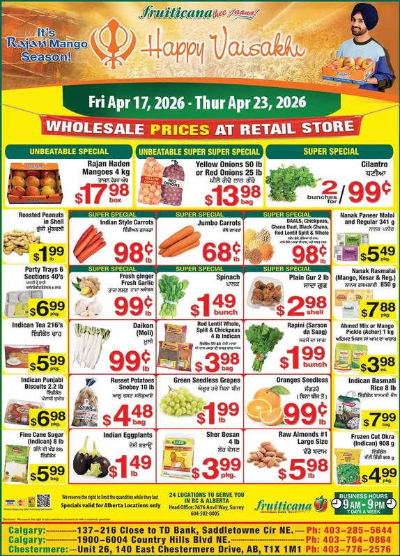  Fruiticana Sales from April 17 to April 23 2026 - flyer page 