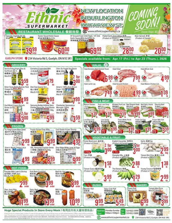  Ethnic Supermarket Sales from April 17 to April 23 2026 - flyer page 