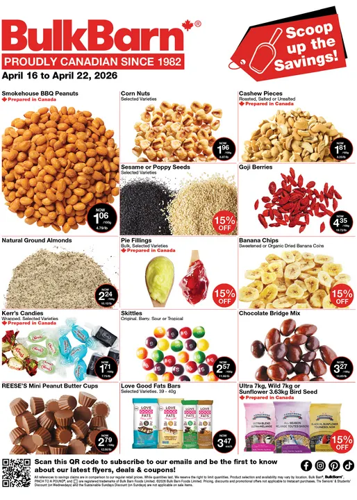 Bulk Barn Sales from April 16 to April 22 2026 - flyer page 1