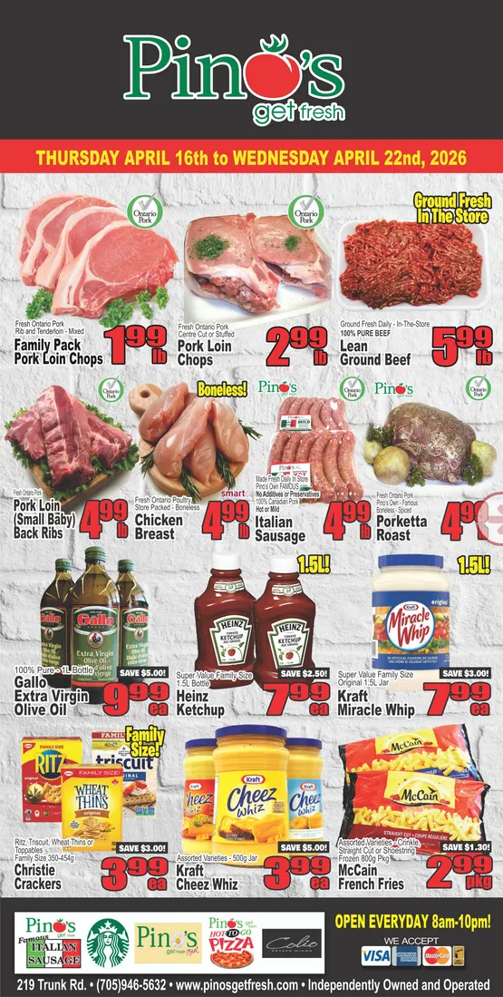  Pino's Sales from April 16 to April 22 2026 - flyer page 1