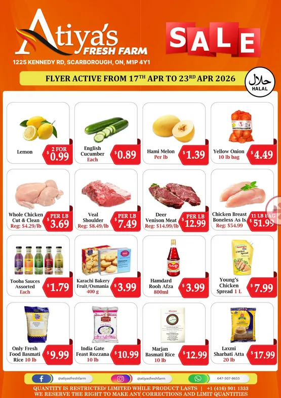  Atiya's Fresh Farm Sales from April 17 to April 23 2026 - flyer page 1