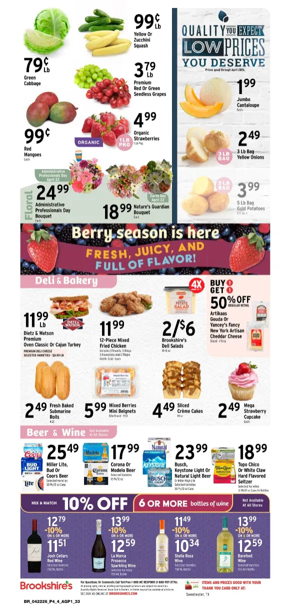 Weekly ad Brookshires Sales from April 22 to April 28 2026 - Page 2