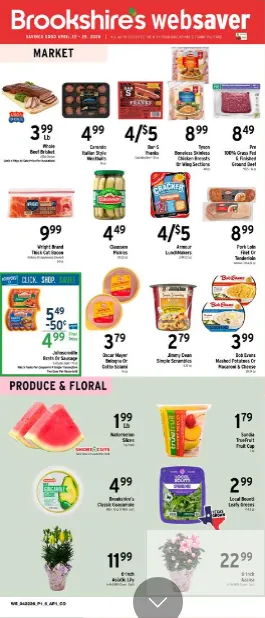 Weekly ad Brookshires Sales from April 22 to April 28 2026 - Page 
