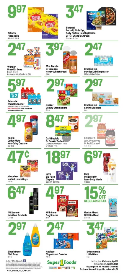 Weekly ad Super 1 Foods Sales from April 22 to April 28 2026 - Page 2