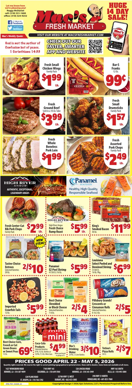 Weekly ad  Mac's Freshmarket Sales from April 22 to May 5 2026 - Page 
