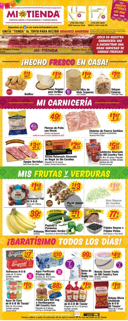 Weekly ad  Mi Tienda Sales from April 22 to April 28 2026 - Page 