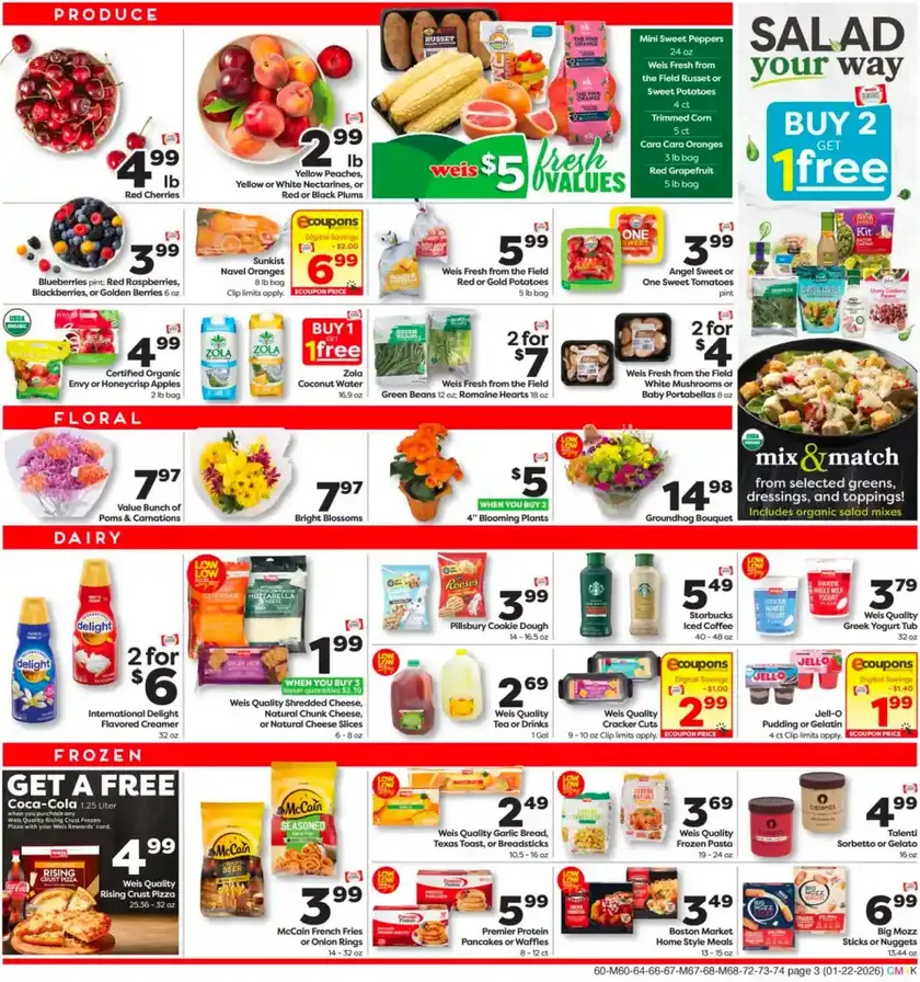 Weekly promotion Weis Sales spanning from April 22 to April 28 2026 - Page 3 for Catalogue 365