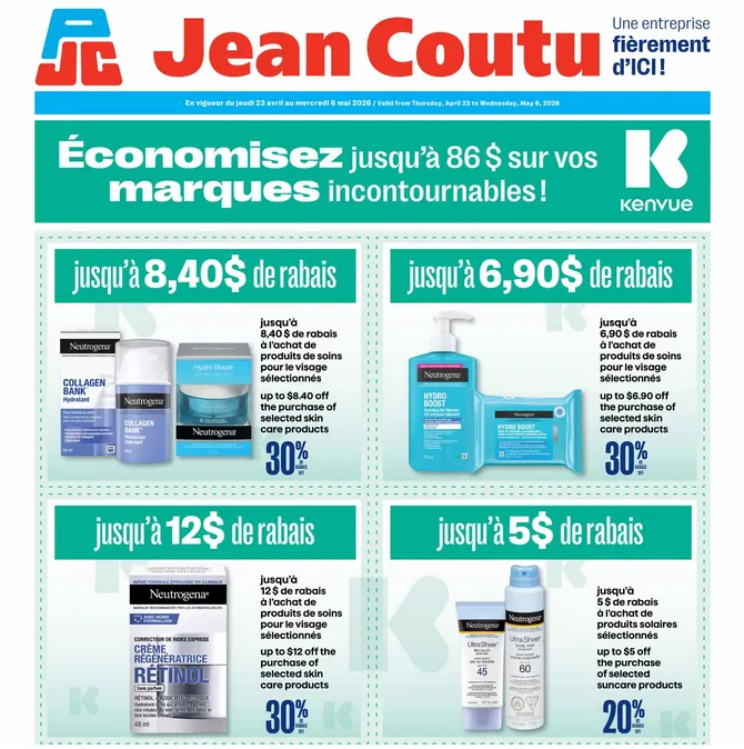 Jean Coutu Sales from April 23 to May 6 2026 - flyer page 1