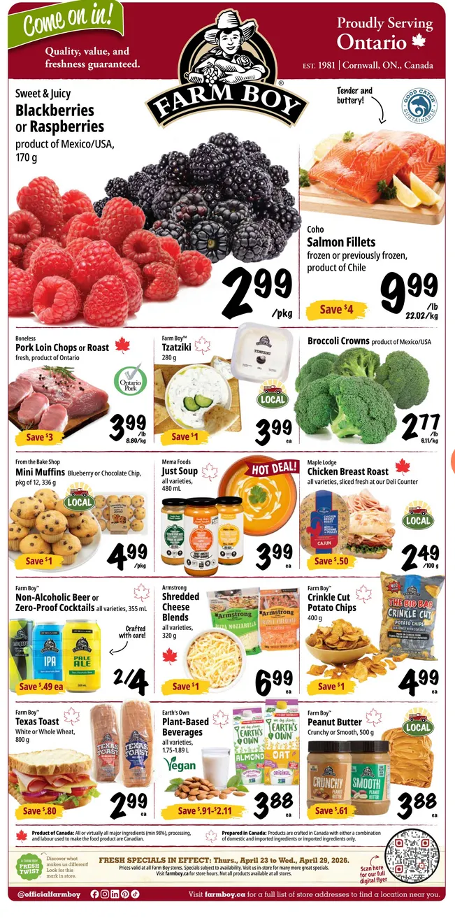 Farm Boy Sales from April 23 to April 29 2026 - flyer page 1