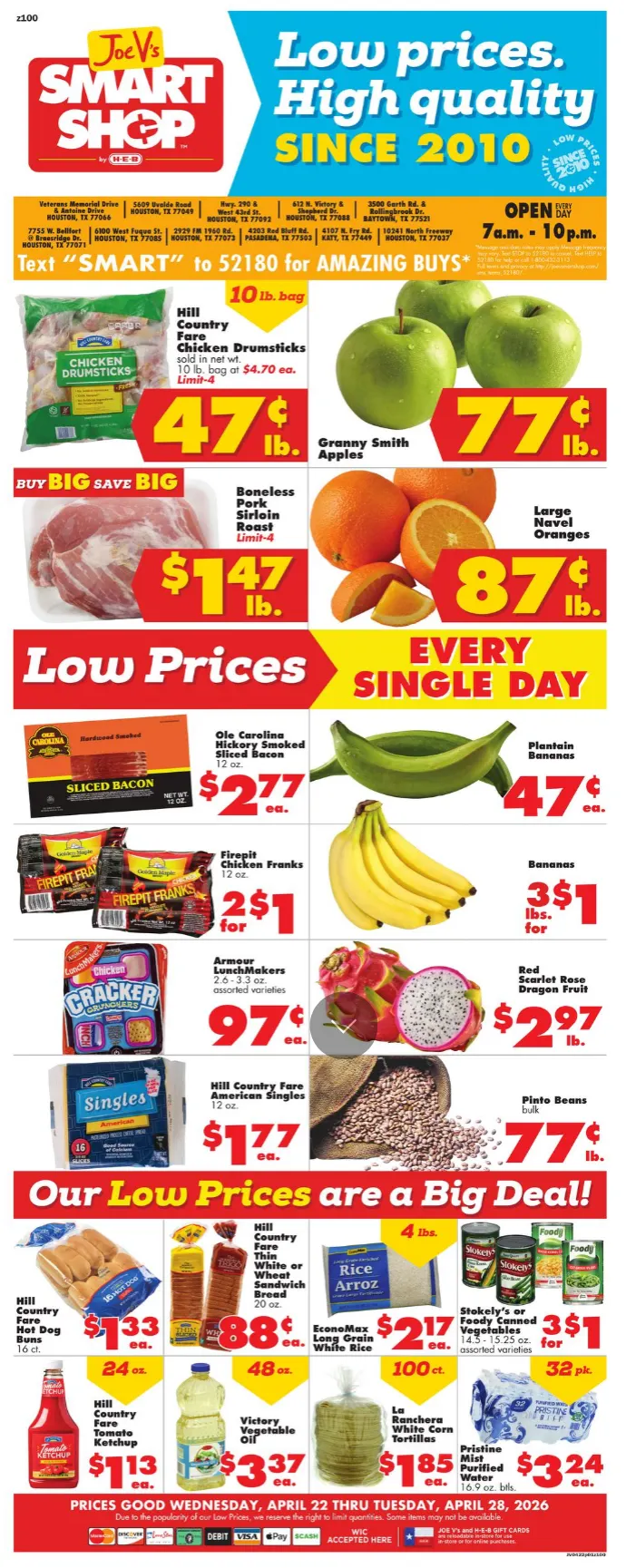 Weekly ad Joe V's Smart Shop Sales from April 22 to April 28 2026 - Page 