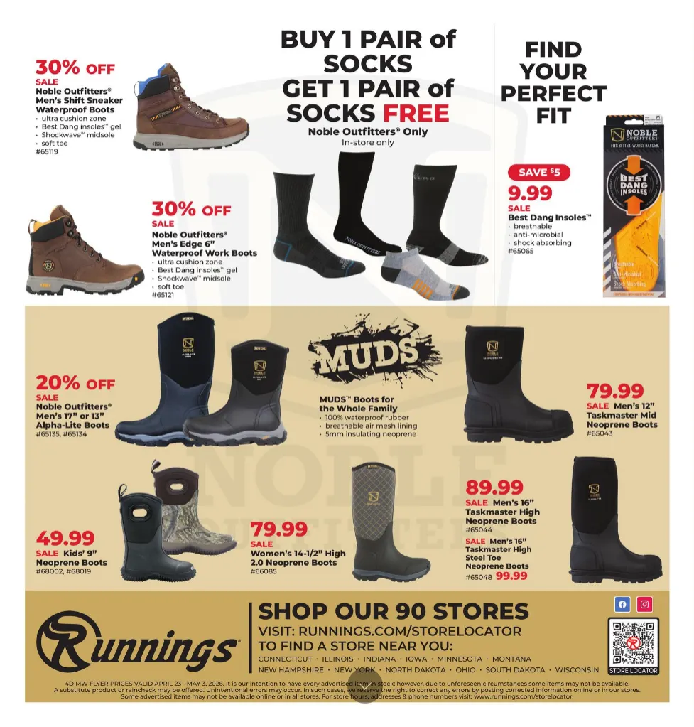 Weekly promotion Runnings Sales spanning from April 23 to May 3 2026 - Page 3 for Catalogue 365