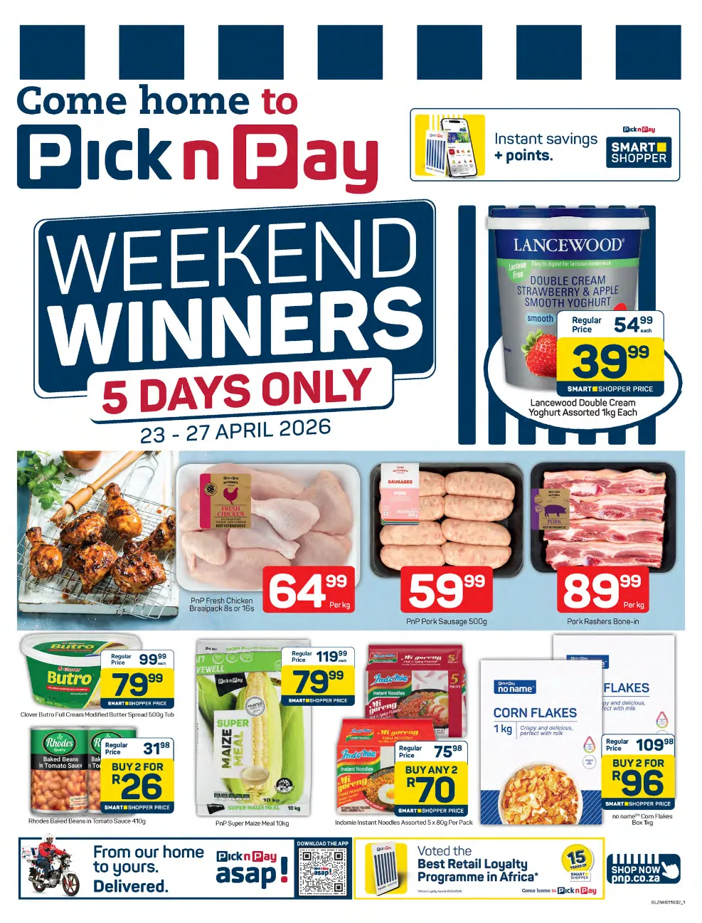 Pick n Pay Sales from 23 April to 27 April 2026 - Catalogue Page 1