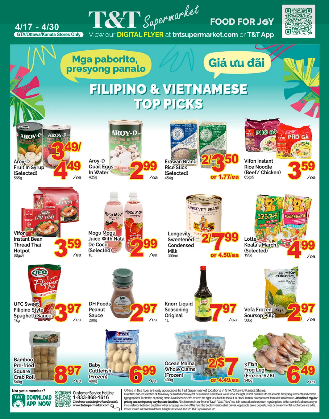  T&T Supermarket Sales from April 24 to April 30 2026 - flyer page 2
