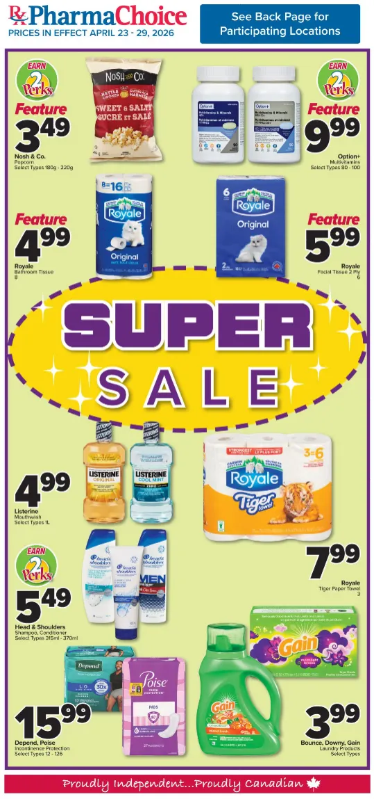 PharmaChoice  Sales from April 23 to April 29 2026 - flyer page 