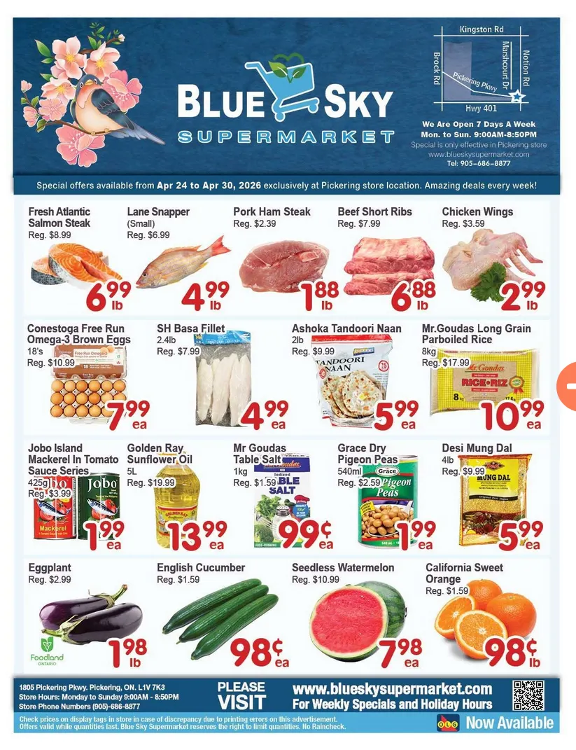 Blue Sky Supermarket Sales from April 24 to April 30 2026 - flyer page 