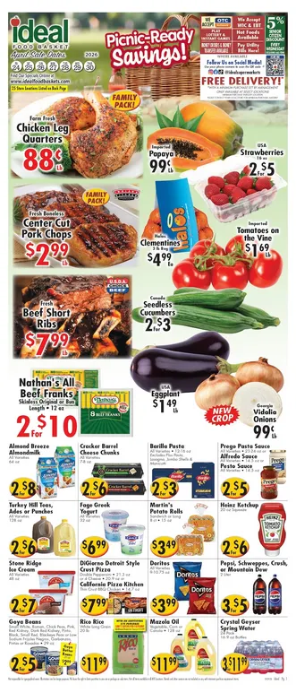 Weekly ad Ideal Food Basket Sales from April 24 to April 30 2026 - Page 1
