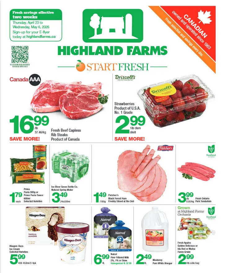  Highland Farms Sales from April 23 to May 6 2026 - flyer page 