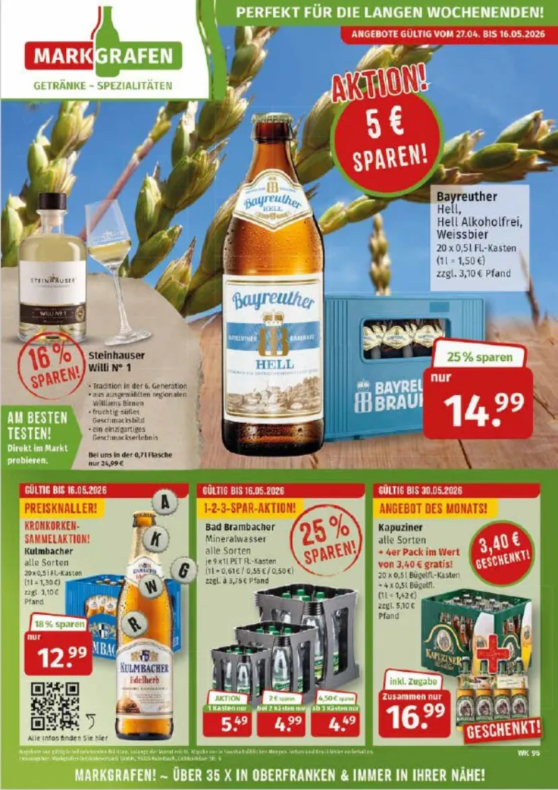  Markgrafen Prospekte  von 27. April bis 16. Mai 2026 - Prospekt seite 1