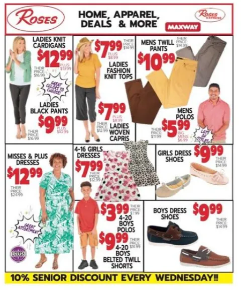 Weekly ad  Roses Discount Store Sales from April 1 to April 30 2026 - Page 1