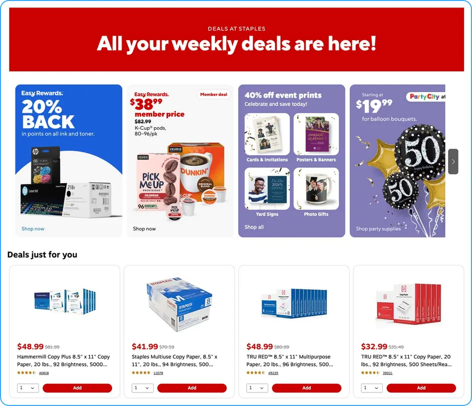 Weekly ad Staples Sales from April 26 to May 5 2026 - Page 