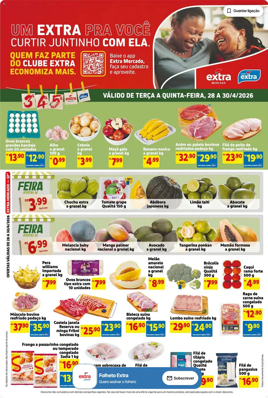 Encarte de Folhetos Extra 24 de abril até 30 de abril 2026 - Pagina 