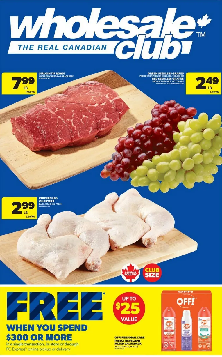 Wholesale Club Sales from April 23 to April 28 2026 - flyer page 1