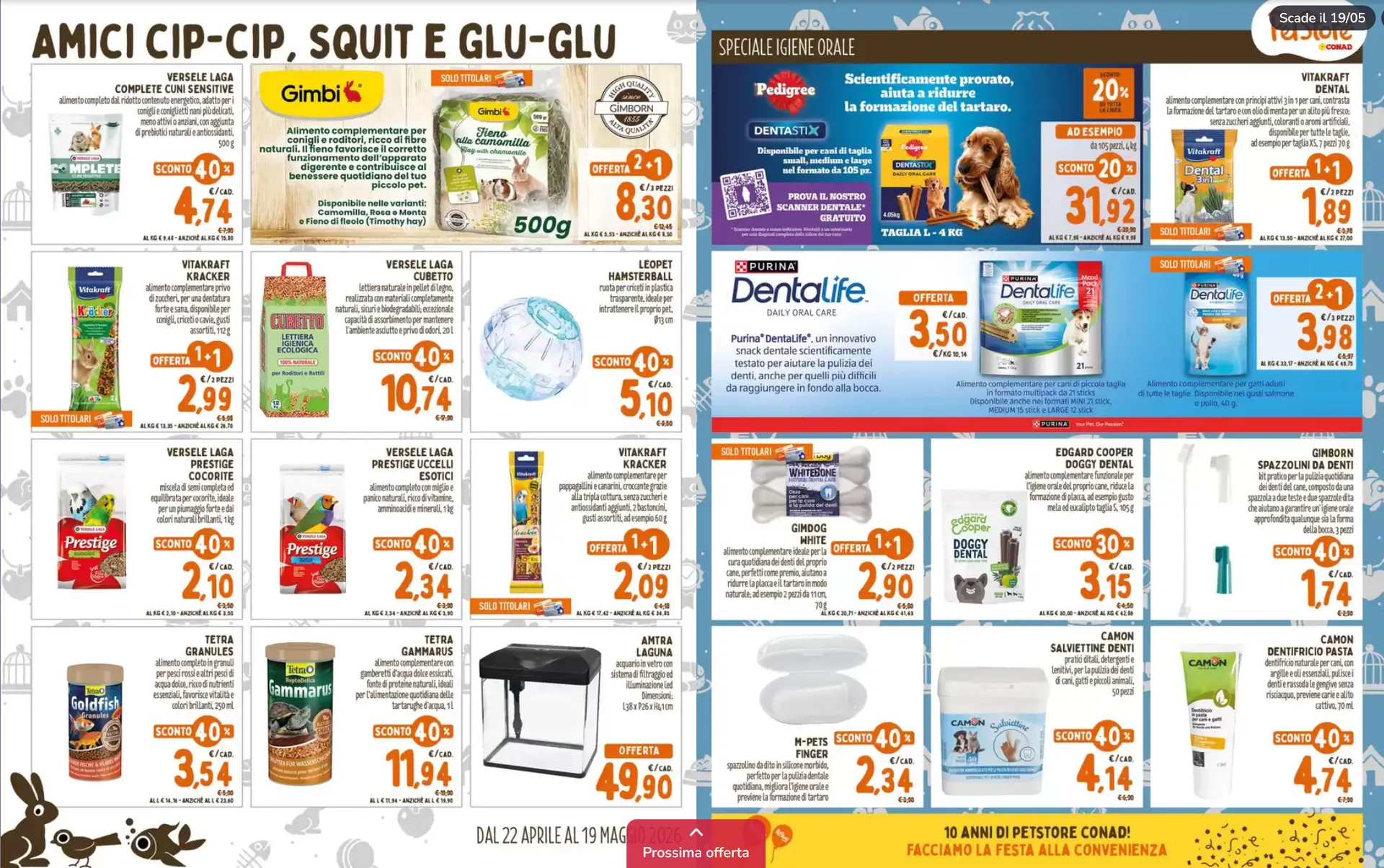 Volantini Pet Store Conad da 22 aprile a 19 maggio di 2026 - Pagina del volantino 2
