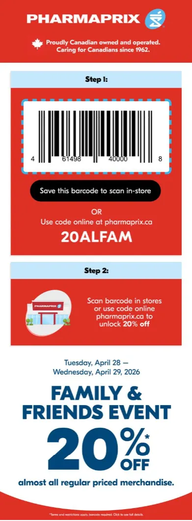 Pharmaprix Sales from April 28 to April 30 2026 - flyer page 1