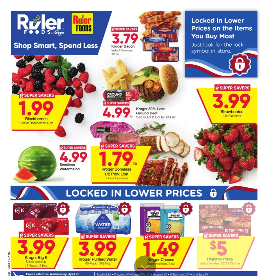 Weekly promotion  Ruler Foods Sales spanning from April 29 to May 12 2026 - Page 1 for Catalogue 365