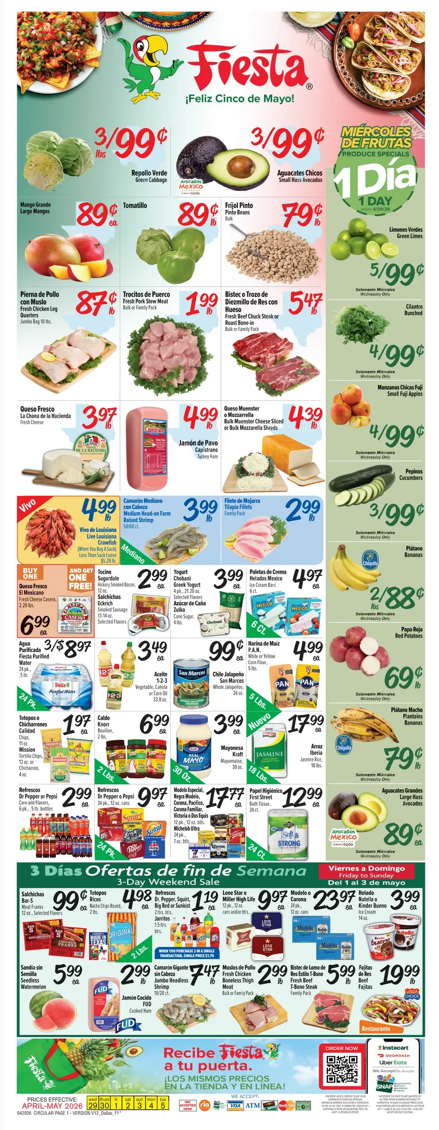 Weekly promotion  Fiesta Mart Sales spanning from April 29 to May 5 2026 - Page  for Catalogue 365