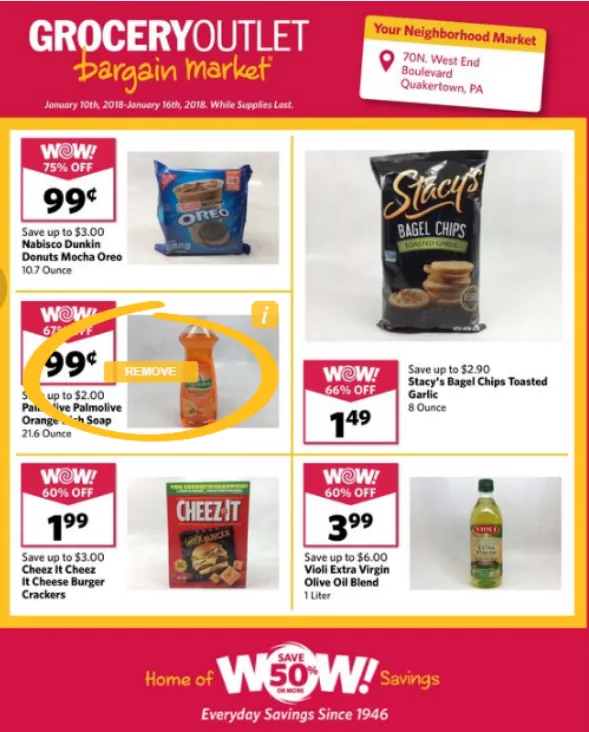 Weekly promotion Grocery Outlet Sales spanning from April 26 to May 2 2026 - Page  for Catalogue 365
