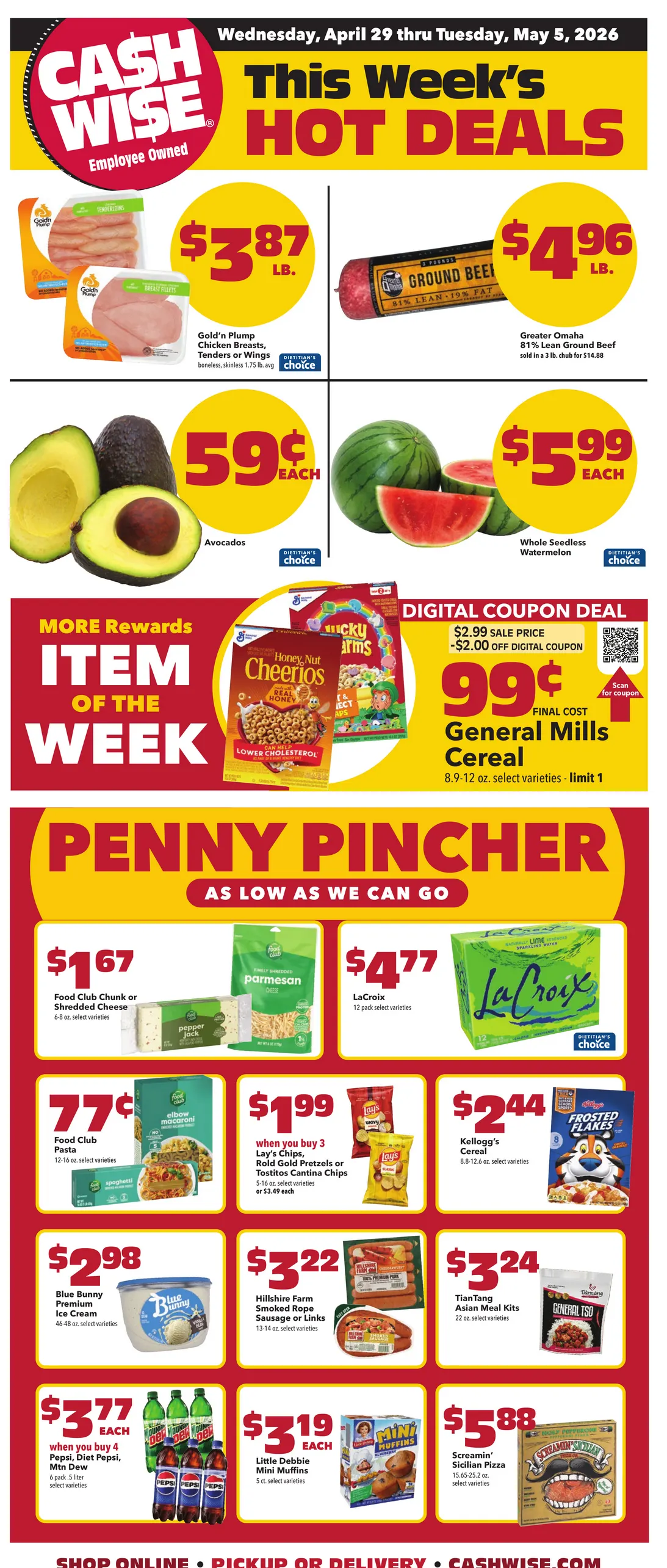 Weekly promotion  Cash Wise Sales spanning from April 29 to May 5 2026 - Page  for Catalogue 365