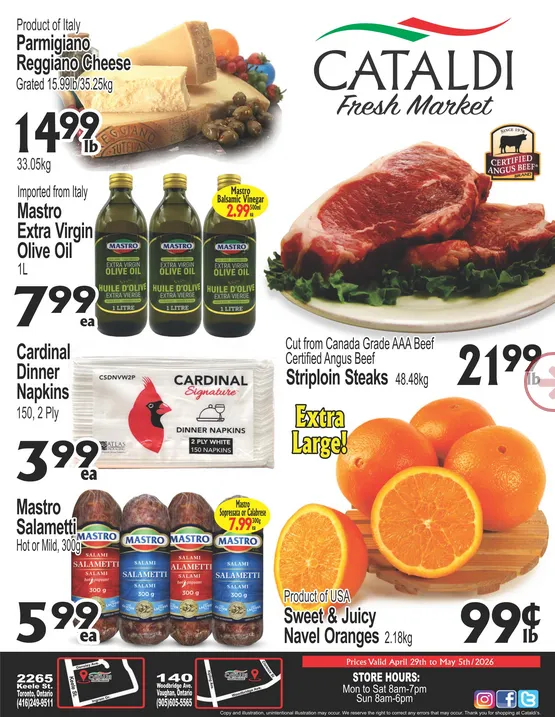 Cataldi Fresh Market Sales from April 29 to May 5 2026 - flyer page 